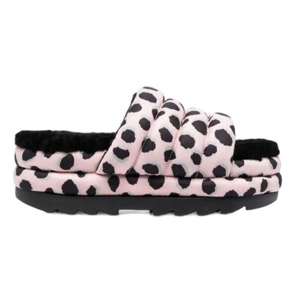 UGG Australia Puft Maxi Cheetah Print Slide Platform Sandal sz 7